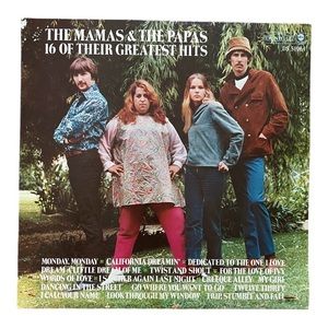 Vintage Vinyl Album THE MAMAS & THE PAPAS 1969 "16 Of Their Greatest Hits"